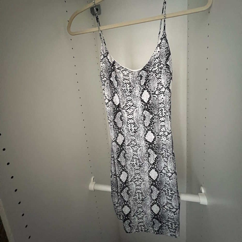 Animal print mini dress